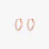 Studs Mini Pave Huggie Rose Gold In Rose Gold