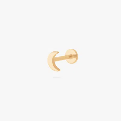 Studs Moon Flatback Stud In Gold