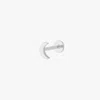 Studs Moon Flatback Stud In Silver