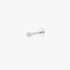 Studs Opal Flatback Stud In Silver/opal