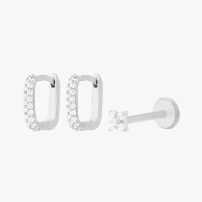 Studs Pave Starter Set In White