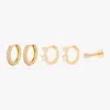 Studs Sparkle Essentials Set In Gold/clear