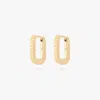Studs Square Twist Huggie