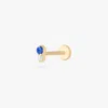 Studs Stacked Cz Flatback Stud In Blue