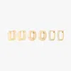 Studs Ultimate Huggie Set In Gold