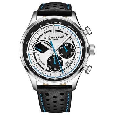 Stuhrling Men's Monaco White Dial Watch In Brown