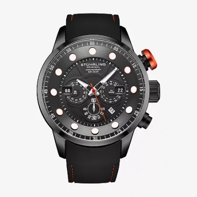 Stuhrling Mens Black Strap Watch 4053 3
