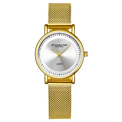 Stuhrling Original 4005 Quartz 29 Mm Fashion In Gold