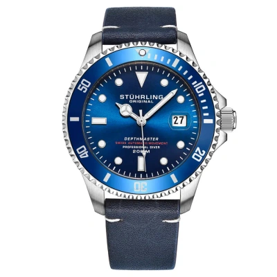 Stuhrling Original Aquadiver Automatic Blue Dial Men's Watch M17185
