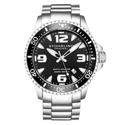 Stuhrling Original Aquadiver Black Dial Men's Watch M15945