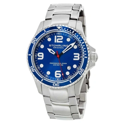 Stuhrling Original Aquadiver Blue Dial Men's Watch M15348