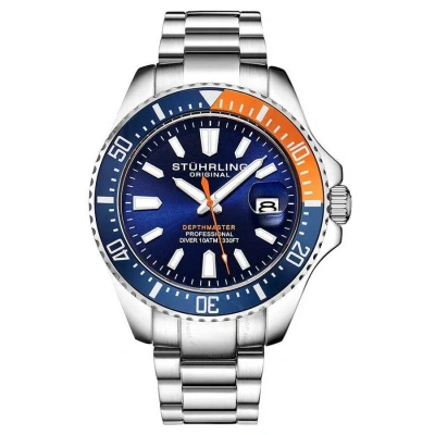 Stuhrling Original Aquadiver Blue Dial Men's Watch M15761 In Metallic