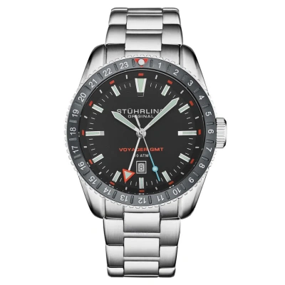 Stuhrling Original Aquadiver Quartz Black Dial Men's Watch M17217