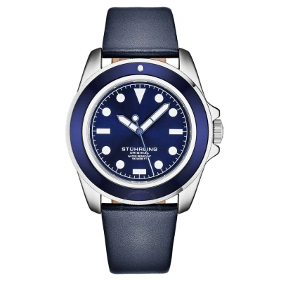 Stuhrling Original Aquadiver Quartz Blue Dial Men's Watch M17202