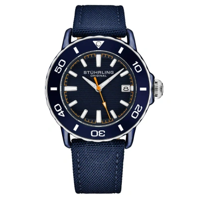 Stuhrling Original Aquadiver Quartz Blue Dial Men's Watch M17999