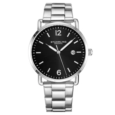 Stuhrling Original Aria 3905 Quartz 36mm Classic In Silver