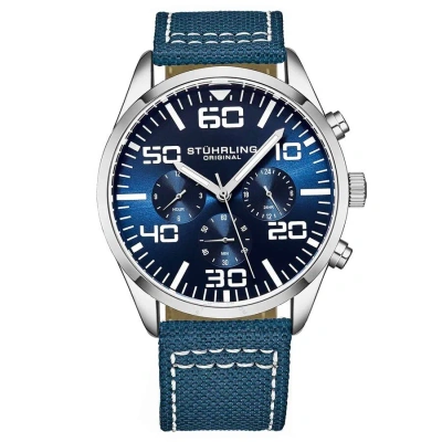 Stuhrling Original Aviator Blue Dial Men's Watch M15928
