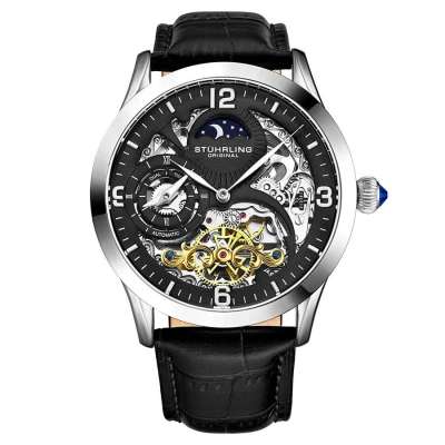 Stuhrling Original Legacy Automatic Black Dial Men's Watch M13601 In Gold