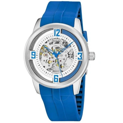 Stuhrling Original Legacy Silver-tone Dial Men's Watch M15485 In Blue