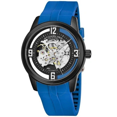 Stuhrling Original Legacy Silver-tone Dial Men's Watch M15488 In Blue