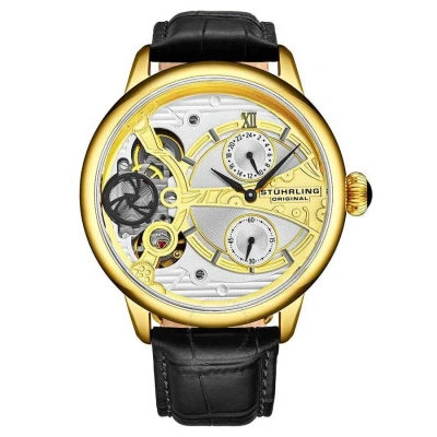 Stuhrling Original Legacy Silver-tone Dial Men's Watch M15566 In Gold