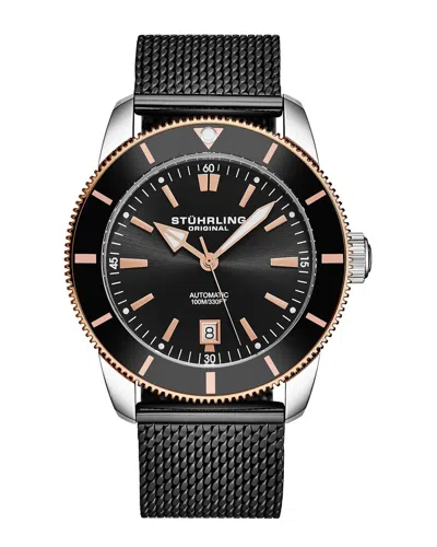 Stuhrling Original Stührling Original Men's Aquadiver Watch In Black