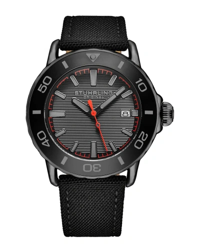 Stuhrling Original Men's Aquadiver Watch In Black