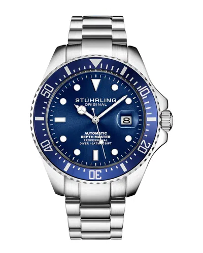 Stuhrling Original Men's Aquadiver Watch In Blue