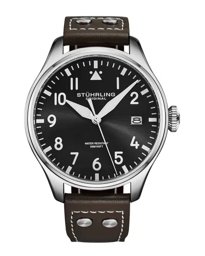 Stuhrling Original Stührling Original Men's Aviator Watch In Gold