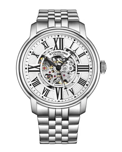 Stuhrling Original Men's Legacy Watch In Silver