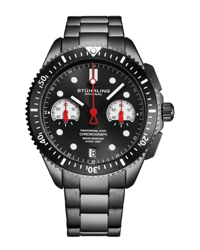 Stuhrling Original Men's Monaco Watch In Black