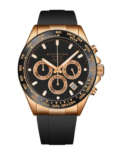 Stuhrling Original Stührling Original Men's Monaco Watch In Black
