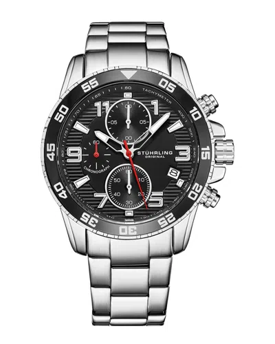 Stuhrling Original Men's Monaco Watch In Silver