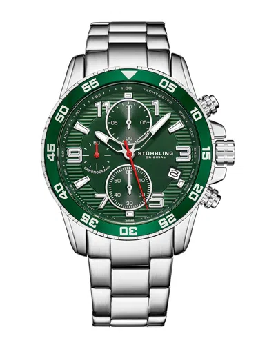 Stuhrling Original Men's Monaco Watch In Silver