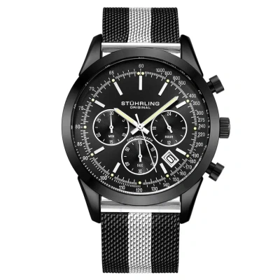 Stuhrling Original Monaco Black Dial Men's Watch M15857