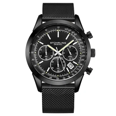 Stuhrling Original Monaco Black Dial Men's Watch M15860