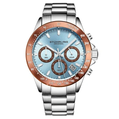 Stuhrling Original Monaco Blue Dial Men's Watch M15804 In Metallic