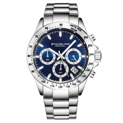 Stuhrling Original Monaco Blue Dial Men's Watch M15964 In Metallic