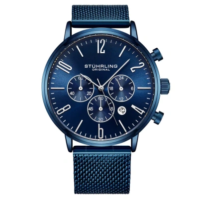 Stuhrling Original Monaco Chronograph Quartz Blue Dial Men's Watch M16251