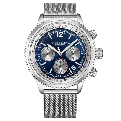 Stuhrling Original Monaco Chronograph Quartz Blue Dial Men's Watch M16968