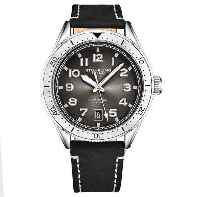 Stuhrling Original Monaco Quartz Black Dial Men's Watch M13669