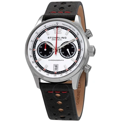 Stuhrling Original Monaco White Dial Men's Watch M15559 In Black