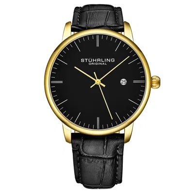 Stuhrling Original Rasa 3997 Quartz 40mm Classic In Gold