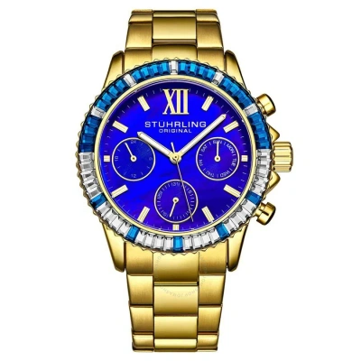 Stuhrling Original Vogue Blue Dial Ladies Watch M15802 In Gold