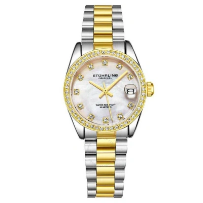 Stuhrling Original Vogue Silver-tone Dial Ladies Watch M15708 In Two Tone  / Gold Tone / Silver / Yellow