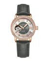Stuhrling Original Legacy 3952 Automatic 34mm Skeleton In Black