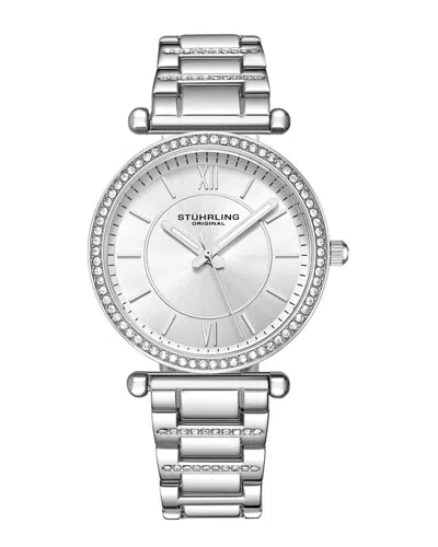 Stuhrling Original Aria 3905 Quartz 36mm Classic In Silver