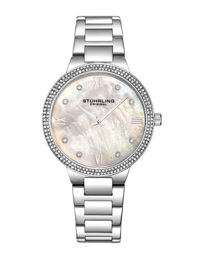 Stuhrling Original Carrara 3907 Quartz 38mm Classic In Silver