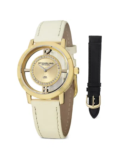 Stuhrling Winchester Tiara 36mm Watch In Orange