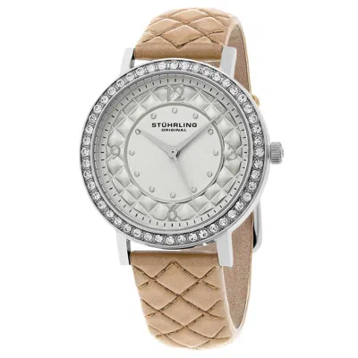 Stuhrling Audrey 38mm Crystal-embellished Watch In Brown
